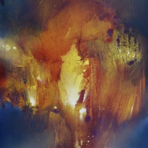 chercheur de lumière ii (acrylique sur toile 55 x 38 cm) 2018